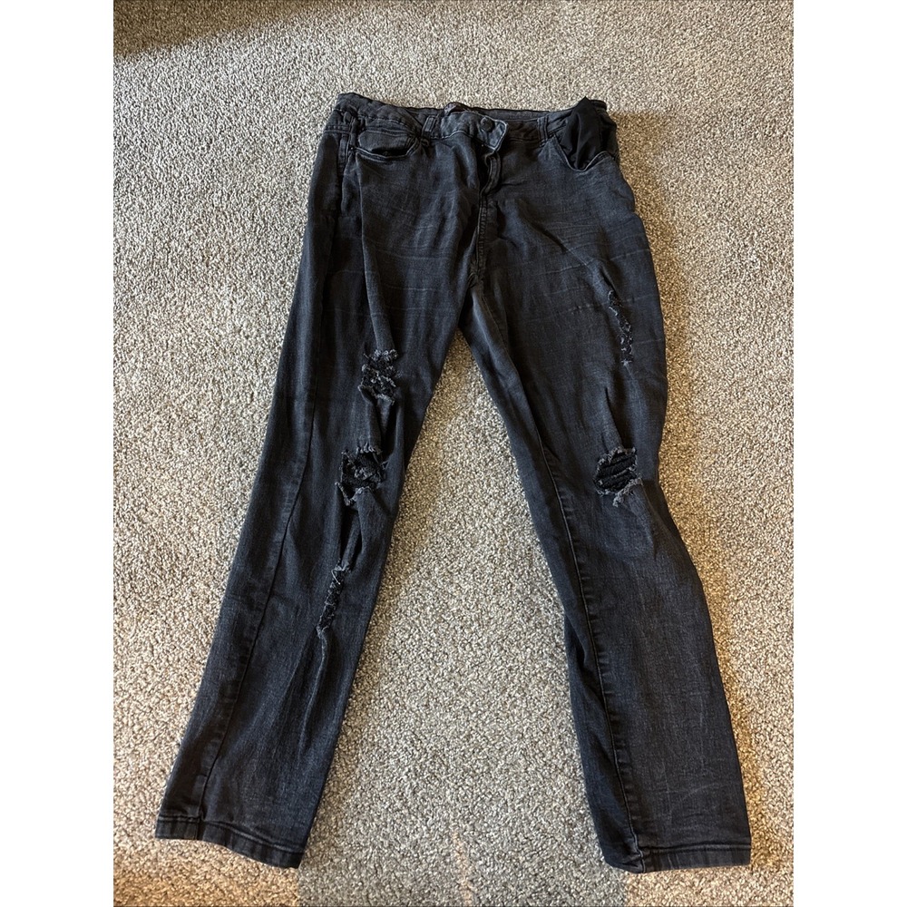 Ci Sono Size 15/32 Womens Jeans Mid‎ Rise Skinny Stretch Dark Wash